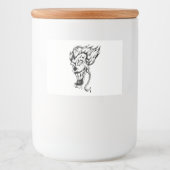 Etiket voor Evil clown Custom Food Container (Voorkant)