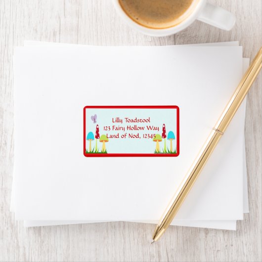 Etiket voor Fabulaire paddenstoelen (Insitu)