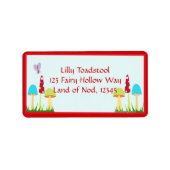 Etiket voor Fabulaire paddenstoelen (Voorkant)