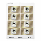 Etiket voor feestdag eenvoudige logo goudproducten (Full Sheet)