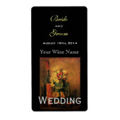 Etiket voor  fijne trouwwijn (Voorkant)