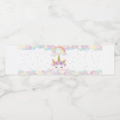 Etiket voor flesje met Unicorn Pastel (Enkel label)