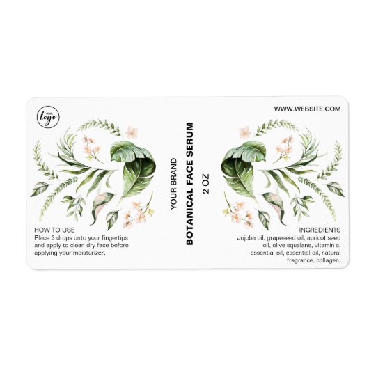 Etiket voor flesvoeding met flesje (Voorkant)