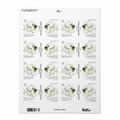 Etiket voor flesvoeding met flesje (Full Sheet)