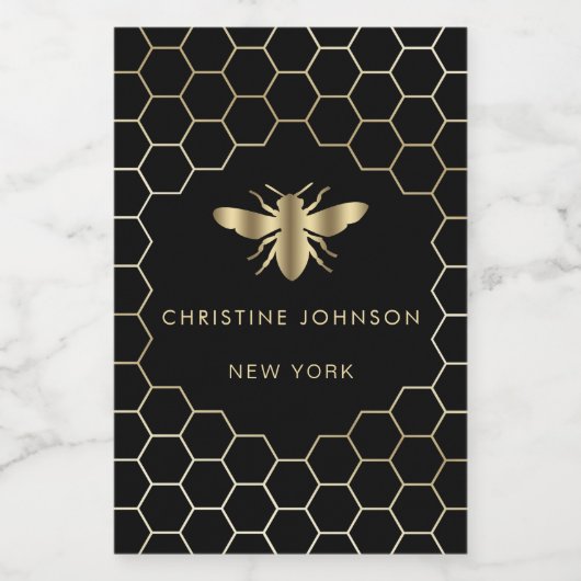 Etiket voor folie van bijen (Enkel label)