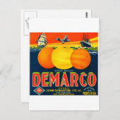 Etiket voor fruit briefkaart (Voorkant / Achterkant)