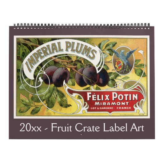 Etiket voor fruit kalender (Hoes)