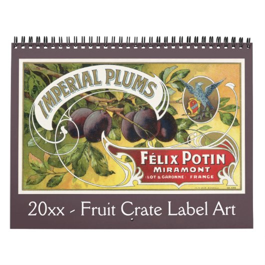 Etiket voor fruit kalender (Hoes)