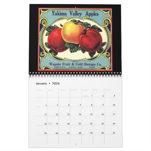 Etiket voor fruit kalender (Jan 2026)