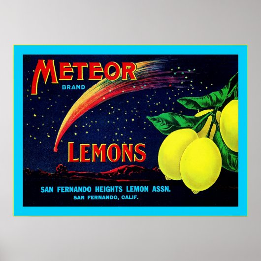 Etiket voor  fruit poster (Voorkant)