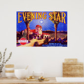 Etiket voor  fruit poster (Keuken)