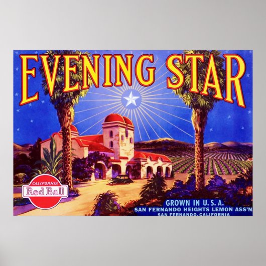 Etiket voor  fruit poster (Voorkant)