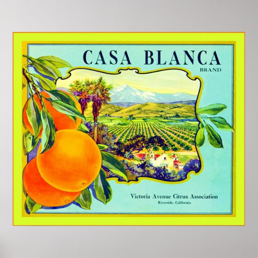 Etiket voor fruit poster (Voorkant)