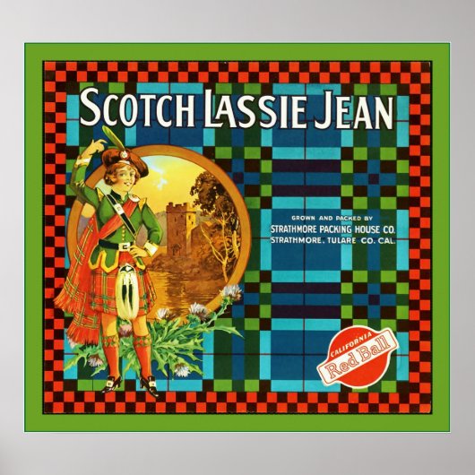 Etiket voor  fruit poster (Voorkant)