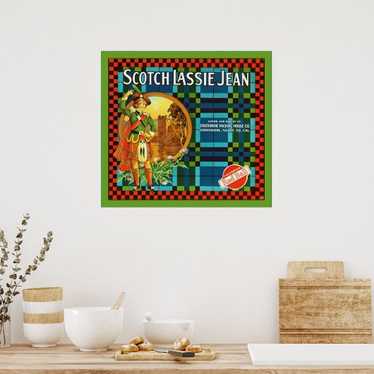 Etiket voor  fruit poster (Keuken)