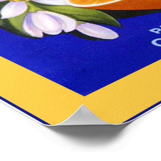 Etiket voor  fruit poster (Hoek)