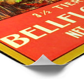 Etiket voor  fruit poster (Hoek)