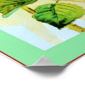 Etiket voor  fruit poster (Hoek)