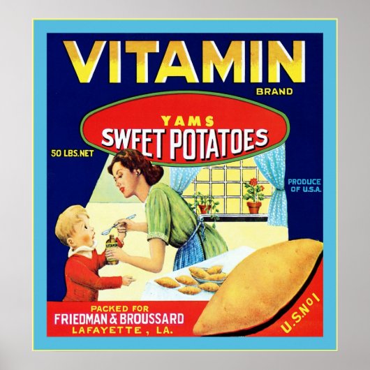 Etiket voor fruit poster (Voorkant)