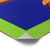 Etiket voor  fruit poster (Hoek)