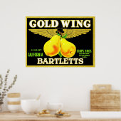 Etiket voor  fruit poster (Keuken)