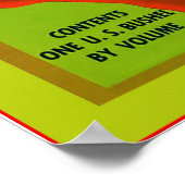 Etiket voor  fruit poster (Hoek)