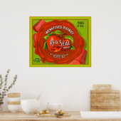 Etiket voor  fruit poster (Keuken)