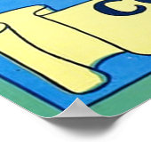 Etiket voor  fruit poster (Hoek)