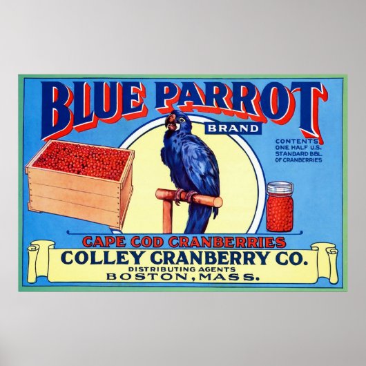 Etiket voor  fruit poster (Voorkant)