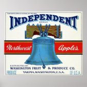 Etiket voor fruit poster (Voorkant)