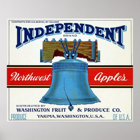 Etiket voor  fruit poster (Voorkant)