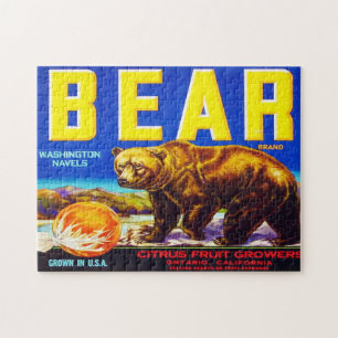  etiket voor fruitkratten 6 Jigzaag Puzzle Legpuzzel