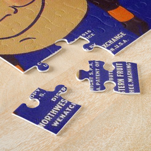  etiket voor fruitkratten 7 Jigzaag Puzzle Legpuzzel (Zijkant)