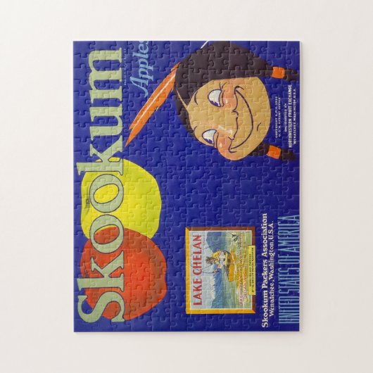 etiket voor fruitkratten 7 Jigzaag Puzzle Legpuzzel (Verticaal)