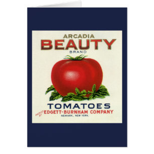  etiket voor fruitkratten, Arcadia Beauty Tomaten