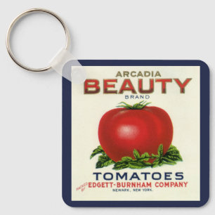  etiket voor fruitkratten, Arcadia Beauty Tomaten Sleutelhanger