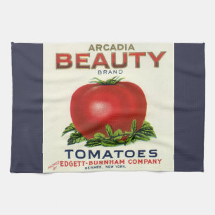  etiket voor fruitkratten, Arcadia Beauty Tomaten Theedoek