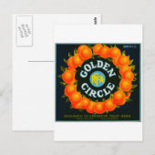 Etiket voor  fruitkratten briefkaart (Voorkant / Achterkant)