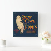 Etiket voor  fruitkratten  vierkante klok (Huis)