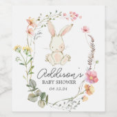 Etiket voor gebundelde wijn, etiket voor konijnenv (Enkel label)