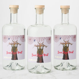 Etiket voor gehakt eten en dranken