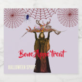 Etiket voor gehakt eten en dranken (Enkel label)