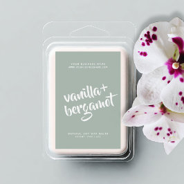 Etiket voor gematigde sojafsmelten