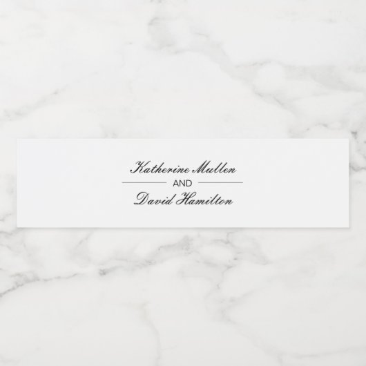 Etiket voor gepersonaliseerd weddenschap (Enkel label)