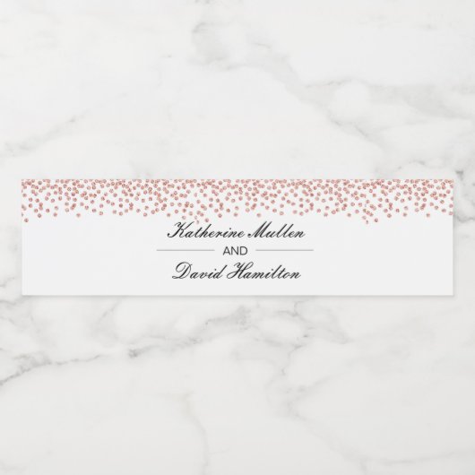 Etiket voor gepersonaliseerd weddenschap (Enkel label)