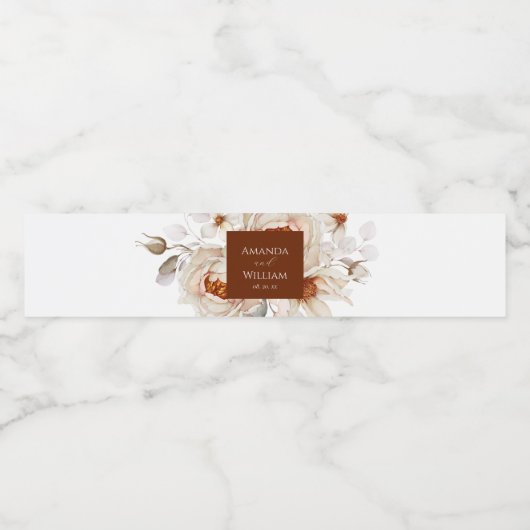 Etiket voor gepersonaliseerd weddenschap (Enkel label)