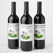 Etiket voor gepersonaliseerde congraten Wijnfles (Flessen)