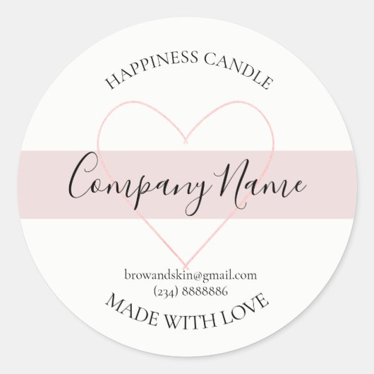 Etiket voor gepersonaliseerde thuiskaartjes (Voorkant)