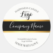 Etiket voor gepersonaliseerde thuiskaartjes (Voorkant)