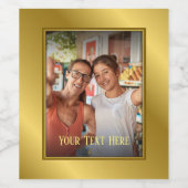 Etiket voor gepersonaliseerde wijn (Enkel label)